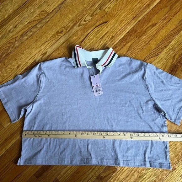 NWT Cropped purple polo - Picture 2 of 4